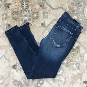 Kan Can skinny jean with zipper detail